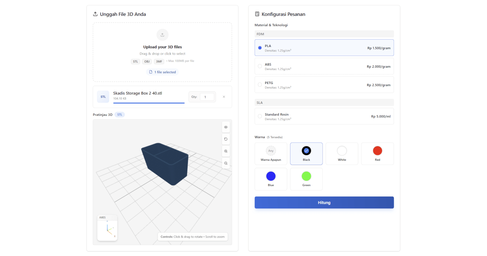 Harga muncul dalam 30 detik